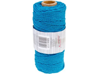 Sznurek baweniany SBW-117 niebieski 3mm 100m (splot 21 nitek)