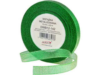 Wstka metalizowana DWB12-142 zielona, rozm. 12mm/22m, 1op.=4rol.