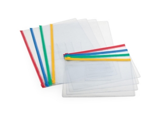 Torebka A4 plastikowa ZIPPER przezroczysta FO21201 [opakowanie=12szt]