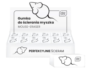 Gumka do �cierania MOUSE 36szt. [opakowanie=36szt]