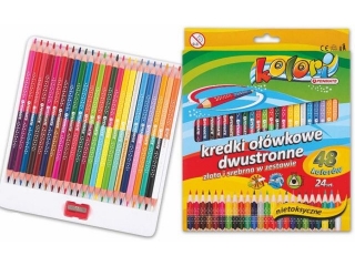 Kredki PENMATE Kolori Premium owkowe trjktne dwustronne 