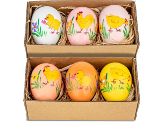 Plastikowe jajka kurze