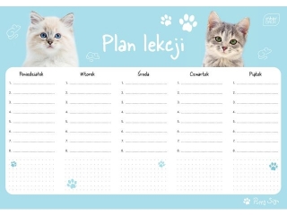 Plan lekcji A4 Puppy Sign [opakowanie=10szt]