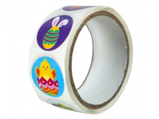 Naklejki papierowe na ta�mie o23mm 10 wzor�w Wielkanoc 200szt. TITWLK26