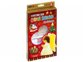 Farby witrażowe AMOS SD10P06-CH 6 kolorów+ witraże Christmas