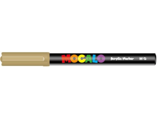 Marker akrylowy Mocalo 1mm z�oty 520, MG [opakowanie=9szt]