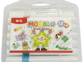Marker akrylowy Mocalo Ergo, 12+2 kolor�w, MG