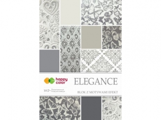 Blok z motywami effect HAPPY COLOR Elegance A4 10ark. 5 moty