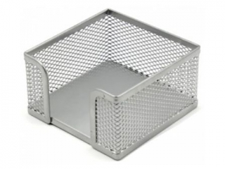 Pojemnik na kostk� kwadrat siatka srebrny FO30553 [opakowanie=12szt]