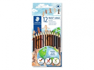 Kredki Noris colour, szecioktne, 12 kol. w tonacji skry, Staedtler