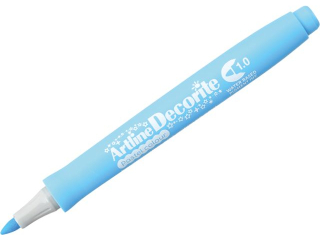 Marker permanentny ARTLINE DECORITE ko�c�wka okr�g�a 1, 0mm - niebieski pastel [opakowanie=12szt]