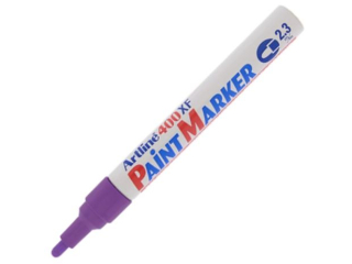 Marker olejowy ARTLINE ko�c�wka okr�g�a 2, 3mm - fioletowy [opakowanie=12szt]