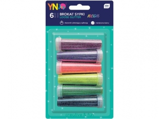 Brokat sypki INTERDRUK YNJoy 7g 6szt. Neon