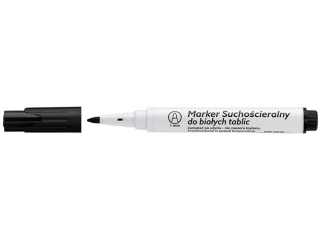 Markery do bia;lych tablic Junior, kocwka okrga 1, 0mm, tusz czarny czarny Tuba  [opakowanie=24szt]