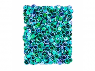 Cekiny opalizujące DPCRAFT 9mm, 15 g - zielone ciemne