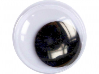 Oczy bez kleju czarne 10mm bez rz�s 30szt.