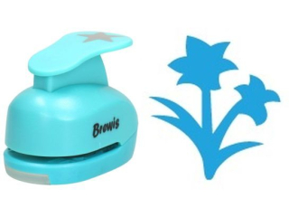 Dziurkacz ozdobny rozmiar: 2, 5cm  wz�r: kwiatki