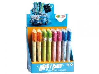 Display - Długopis usuwalny ?Buźki", 0.5mm, niebieski, 40 szt., Happy Color