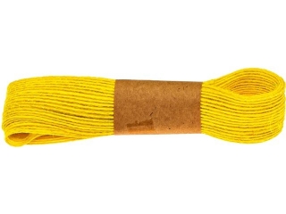 Sznurek konopny długość: 1, 5 m kolor: żółty