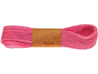 Sznurek konopny długość: 1, 5 m kolor: różowy