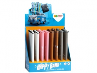 Display - Długopis usuwalny ?Uszaki?, 0.5mm, niebieski, 40 szt., Happy Color