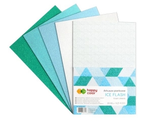 Arkusze piankowe HAPPY COLOR A4 5ark. mix Ice flash