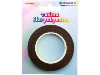 Ta�ma florystyczna rozmiar: 12 mm x 20 m kolor: br�zowy