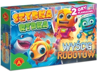 Rodzinna gra planszowa ALEXANDER Szybka rybka + wyścig robotów