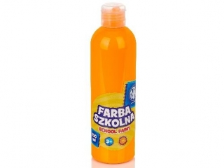 Farba szkolna Astra 250 ml - fluorescencyjna pomaraczowa