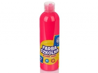 Farba szkolna Astra 250 ml - fluorescencyjna rowa