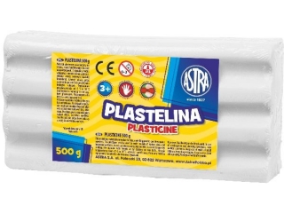 Plastelina Astra 500g biała