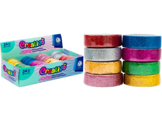 Ta�ma dekoracyjna ASTRA brokatowa Glossy - display 24szt.