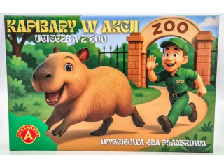 RODZINNA GRA PLANSZOWA - KAPIBARY W AKCJI - UCIECZKA Z ZOO (3158)