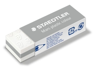 Gumka techniczna Mars Plastic, szara, Staedtler [opakowanie=20szt]
