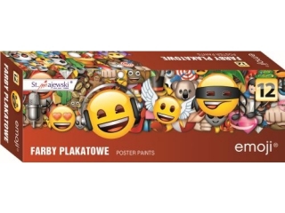 Farby plakatowe ST.MAJEWSKI Emoji 12 kolorów 20ml