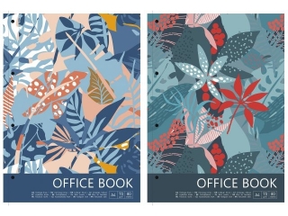 Koozeszyt A4+ kratka 80k papier kremowy, "Office book 2" [opakowanie=4szt]