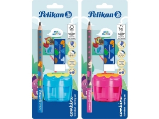 Zestaw startowy PELIKAN Combino Owek + temperwka + gumka, blister