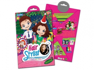 Zestaw kreatywny plastelina NARA Hair Stylist 100g 8kol. - I