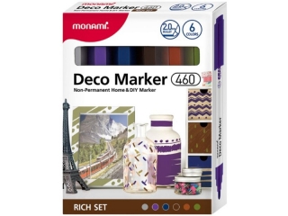 Markery akrylowe Deco Marker B 460 6 kol. Rich MonAmi (2080001504) (SZK-1)