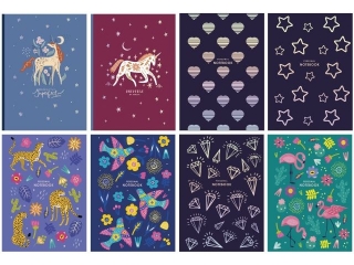 Koobrulion A5 kratka 96k, "Universe of magic" [opakowanie=3szt]