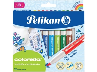 Flamastry do tkanin PELIKAN Colorella 12szt