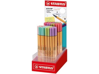 Cienkopis STABILO point 88 display 80 szt.