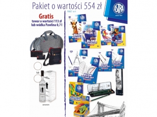 Astra Pakiet Rysunkowy o Wartości 554zł GRATIS: Wódka Pawlin