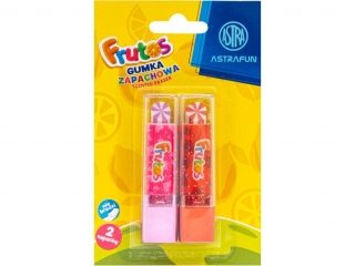 Gumka zapachowa w ksztacie szminki ASTRA FRUTOS - 2 szt. blister Nnowo