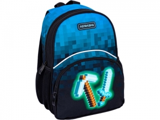 Plecak 30cm (12") ASTRABAG dziecicy wycieczkowy BLUE PIXEL, AK300