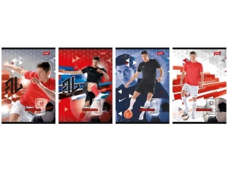 Zeszyt okładka laminowana A5, 32k., linia dwukolorowa, ROBER