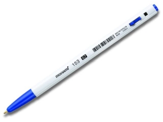 D�ugopis plastikowy 0, 7 mm BP 153 MONAMI niebieski tusz - 50 szt. box [opakowanie=50szt]