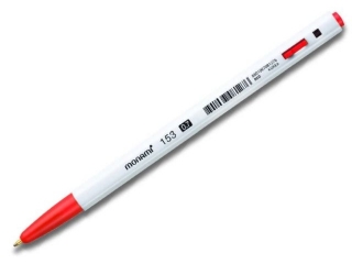 D�ugopis plastikowy 0, 7 mm BP 153 MONAMI czerwony tusz - 50 szt. box [opakowanie=50szt]