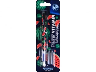 Piro wieczne modzieowe ASTRAPEN Vitamin + 3 naboje atramentowe - 1+3 szt. blister  [opakowanie=30szt]