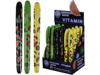 Pióro ASTRA młodzieżowe Vitamin - display 24 sztuki
